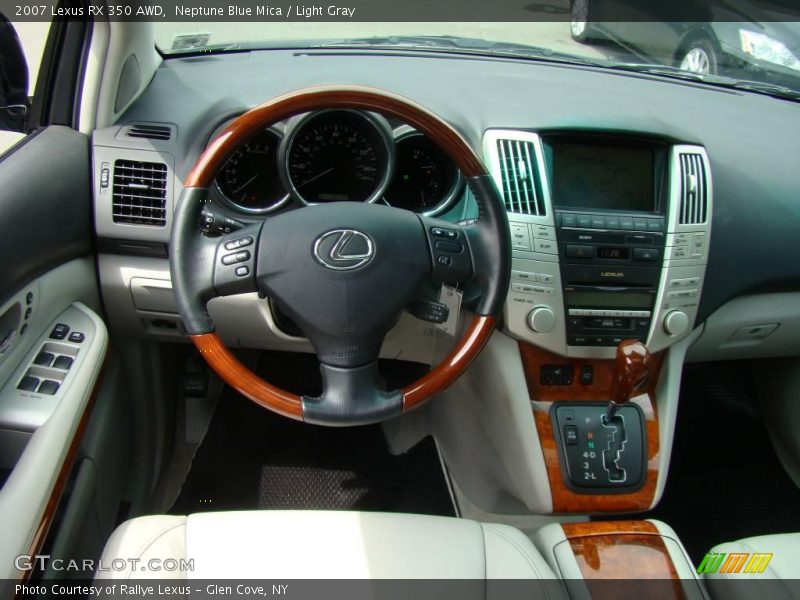 Neptune Blue Mica / Light Gray 2007 Lexus RX 350 AWD
