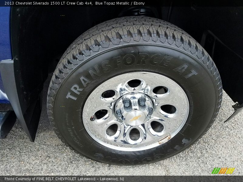 Blue Topaz Metallic / Ebony 2013 Chevrolet Silverado 1500 LT Crew Cab 4x4