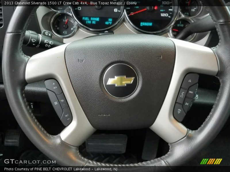 Blue Topaz Metallic / Ebony 2013 Chevrolet Silverado 1500 LT Crew Cab 4x4