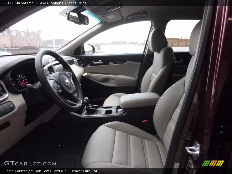Sangria / Stone Beige 2017 Kia Sorento LX AWD