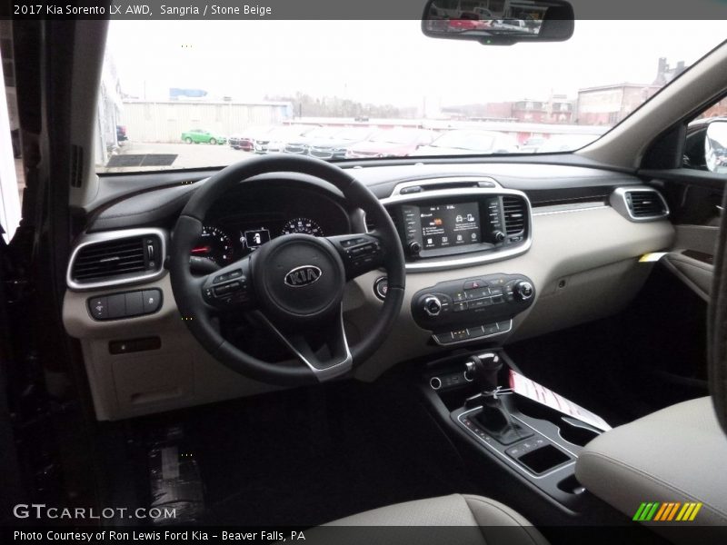Sangria / Stone Beige 2017 Kia Sorento LX AWD