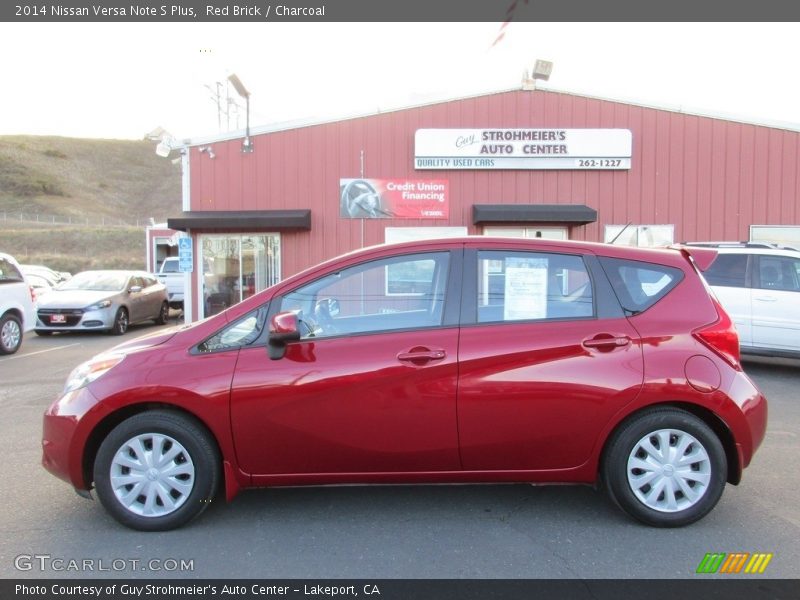 Red Brick / Charcoal 2014 Nissan Versa Note S Plus