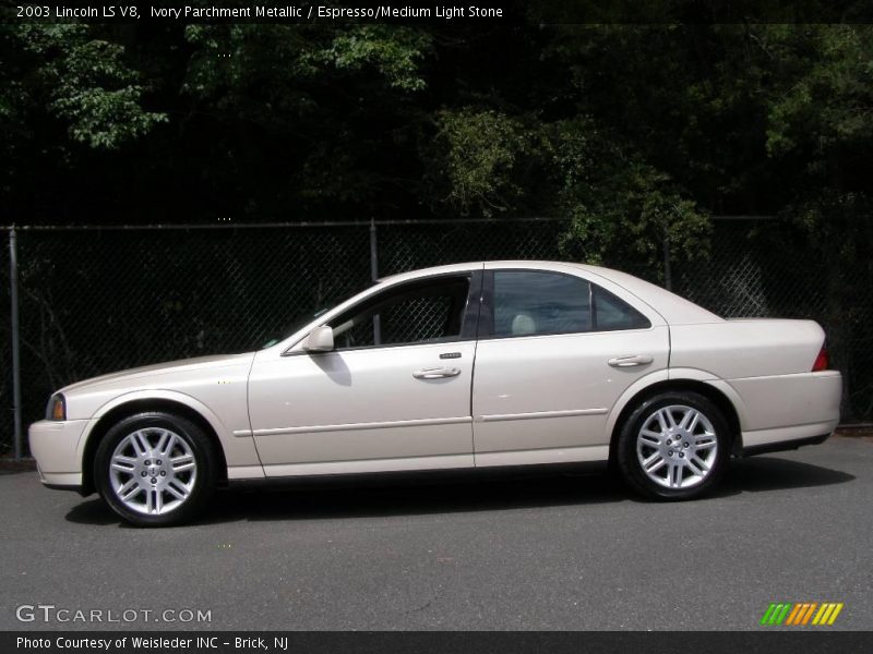 Ivory Parchment Metallic / Espresso/Medium Light Stone 2003 Lincoln LS V8