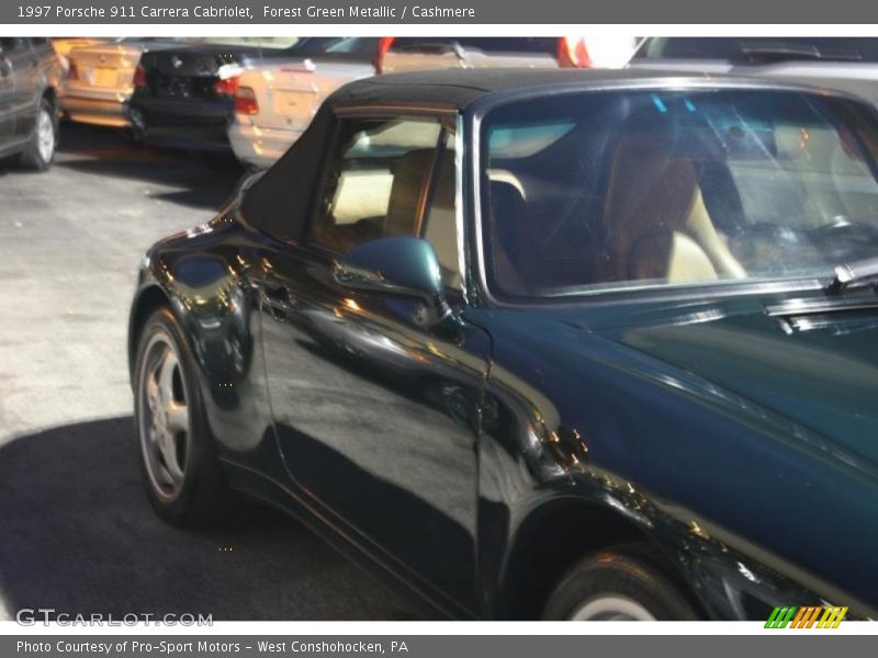 Forest Green Metallic / Cashmere 1997 Porsche 911 Carrera Cabriolet