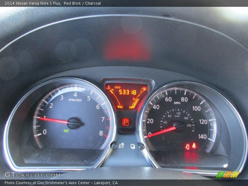 Red Brick / Charcoal 2014 Nissan Versa Note S Plus