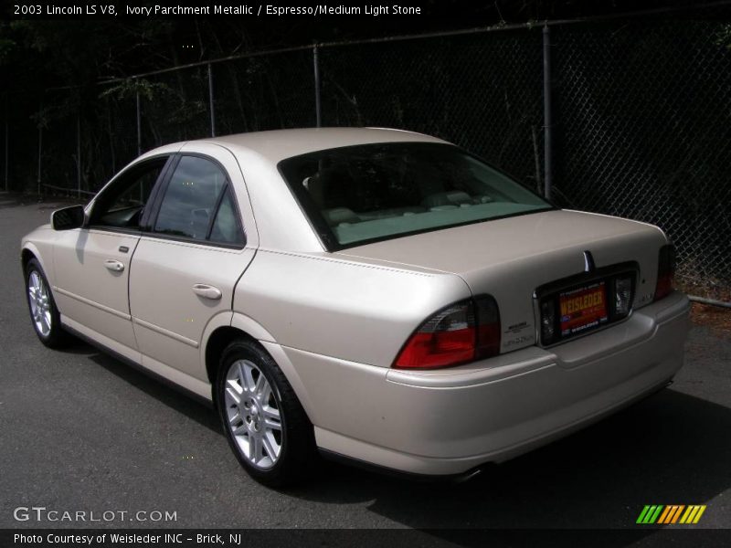 Ivory Parchment Metallic / Espresso/Medium Light Stone 2003 Lincoln LS V8