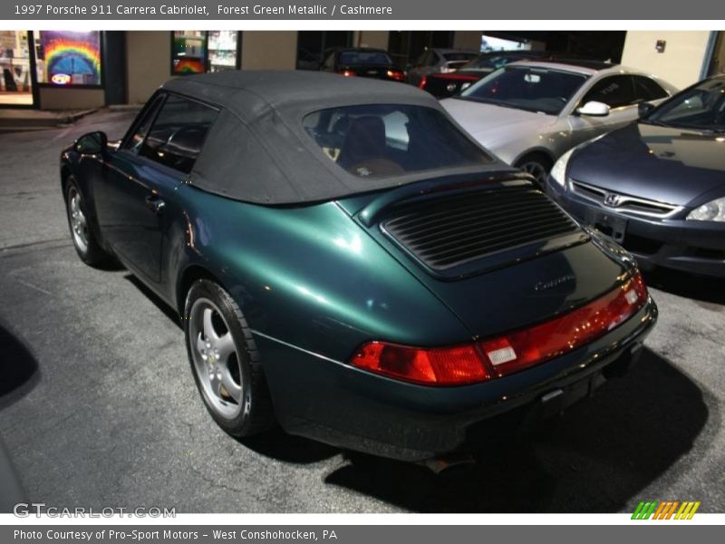 Forest Green Metallic / Cashmere 1997 Porsche 911 Carrera Cabriolet