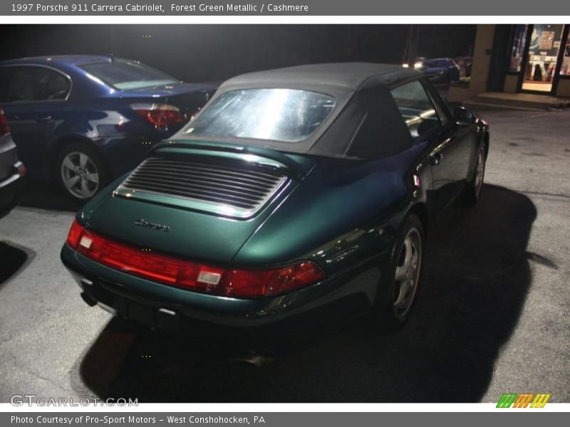 Forest Green Metallic / Cashmere 1997 Porsche 911 Carrera Cabriolet