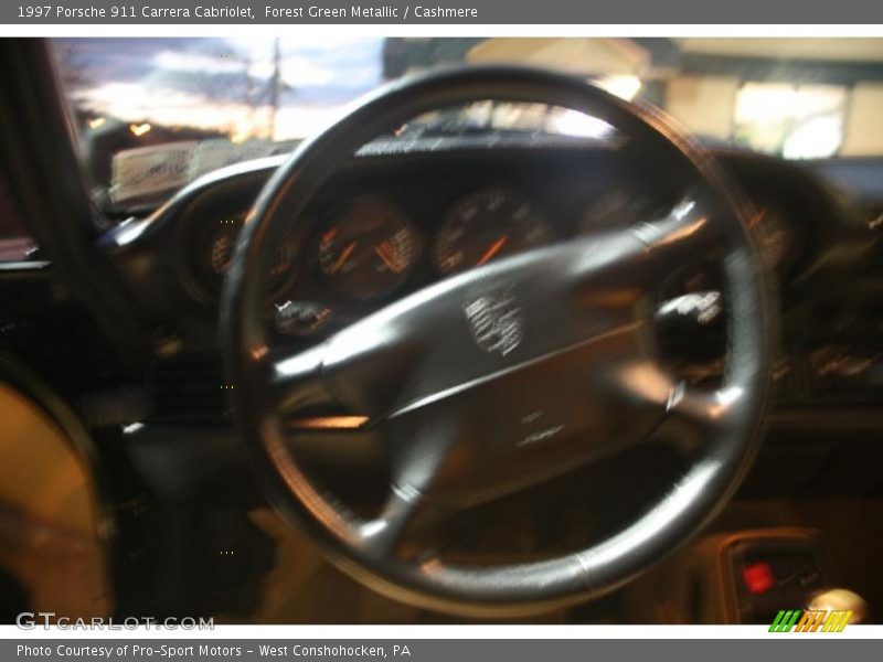 Forest Green Metallic / Cashmere 1997 Porsche 911 Carrera Cabriolet