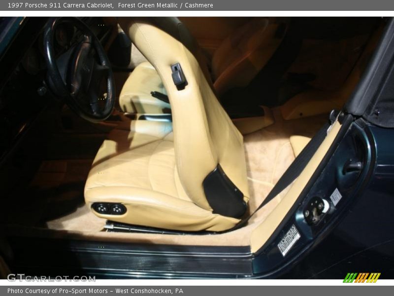 Forest Green Metallic / Cashmere 1997 Porsche 911 Carrera Cabriolet