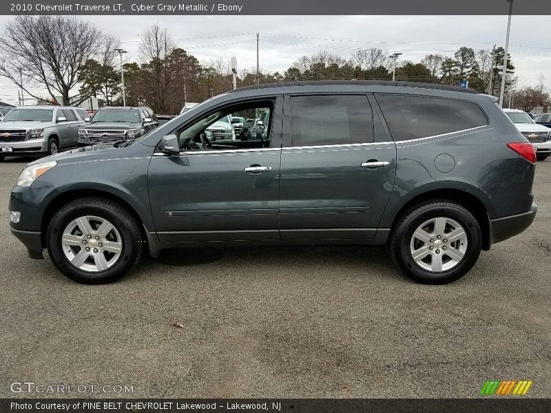 Cyber Gray Metallic / Ebony 2010 Chevrolet Traverse LT