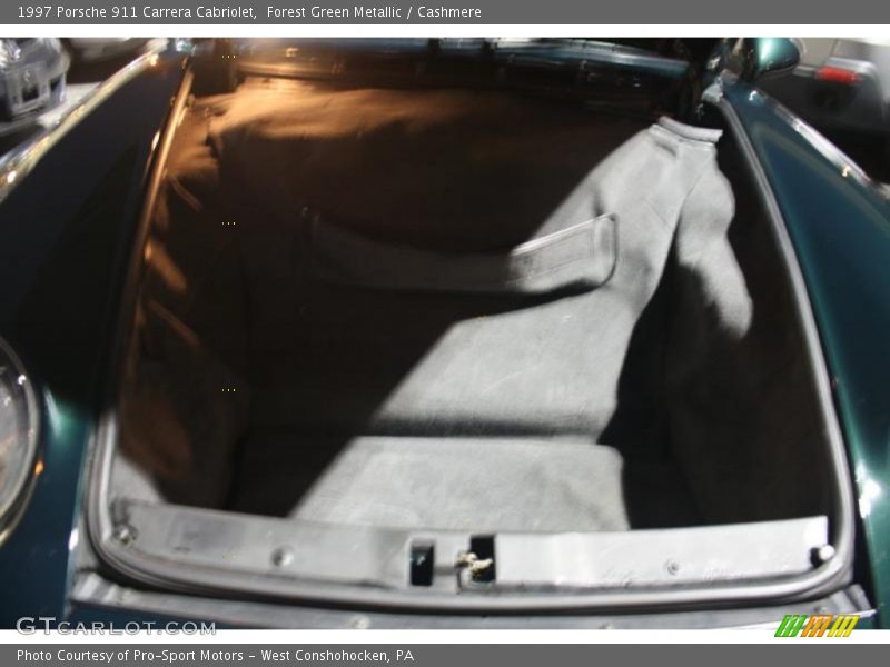 Forest Green Metallic / Cashmere 1997 Porsche 911 Carrera Cabriolet