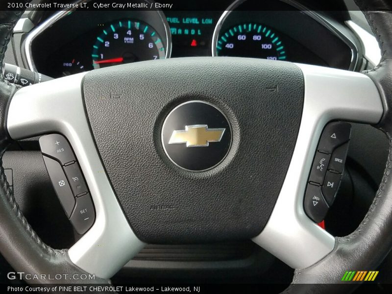 Cyber Gray Metallic / Ebony 2010 Chevrolet Traverse LT