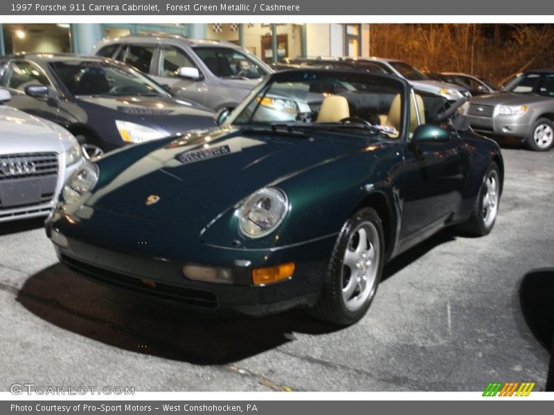 Forest Green Metallic / Cashmere 1997 Porsche 911 Carrera Cabriolet