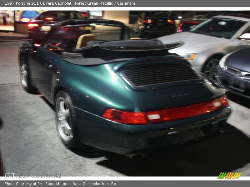 Forest Green Metallic / Cashmere 1997 Porsche 911 Carrera Cabriolet