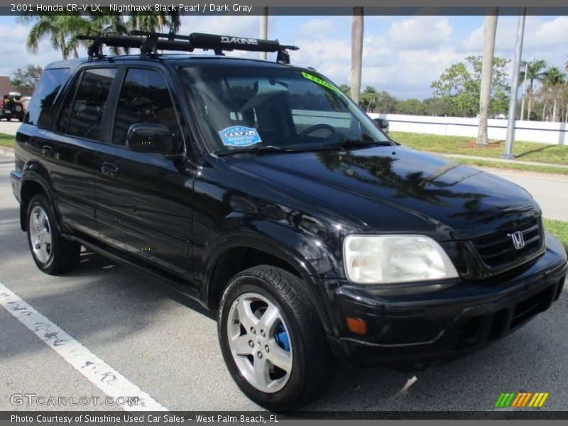 Nighthawk Black Pearl / Dark Gray 2001 Honda CR-V LX