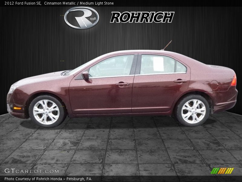 Cinnamon Metallic / Medium Light Stone 2012 Ford Fusion SE