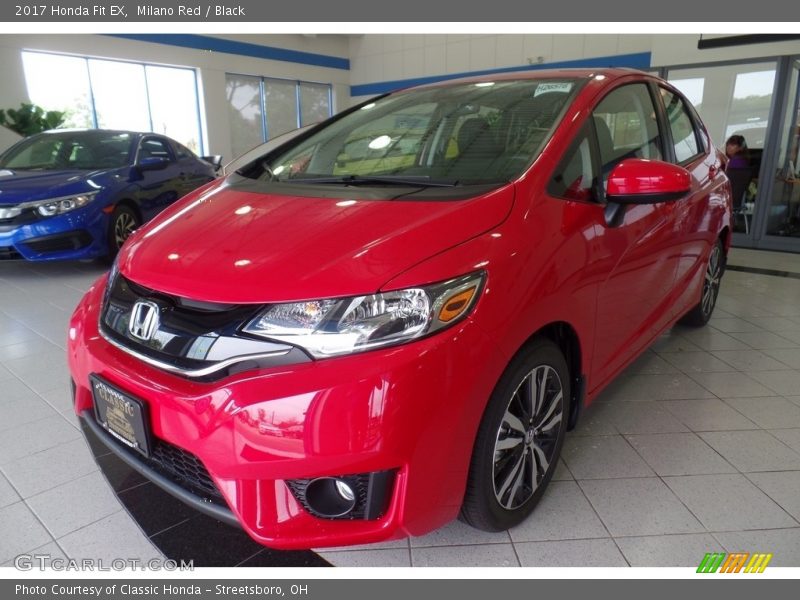Milano Red / Black 2017 Honda Fit EX