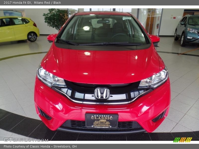 Milano Red / Black 2017 Honda Fit EX