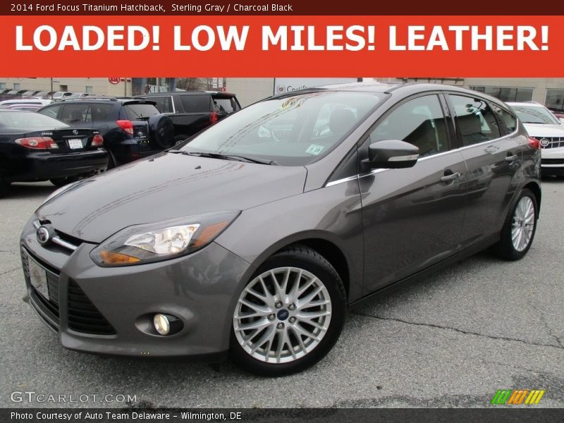 Sterling Gray / Charcoal Black 2014 Ford Focus Titanium Hatchback