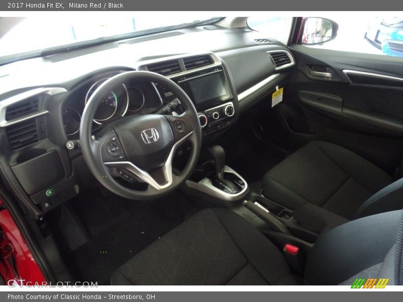 Milano Red / Black 2017 Honda Fit EX
