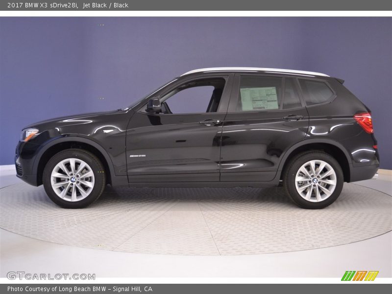 Jet Black / Black 2017 BMW X3 sDrive28i