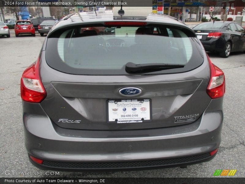 Sterling Gray / Charcoal Black 2014 Ford Focus Titanium Hatchback
