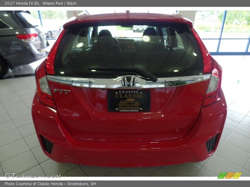 Milano Red / Black 2017 Honda Fit EX