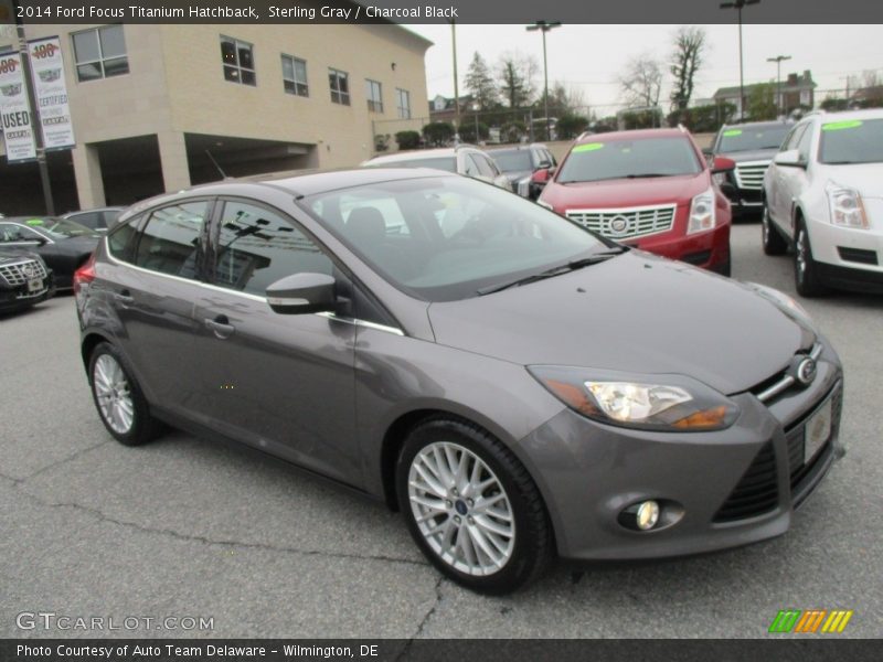 Sterling Gray / Charcoal Black 2014 Ford Focus Titanium Hatchback