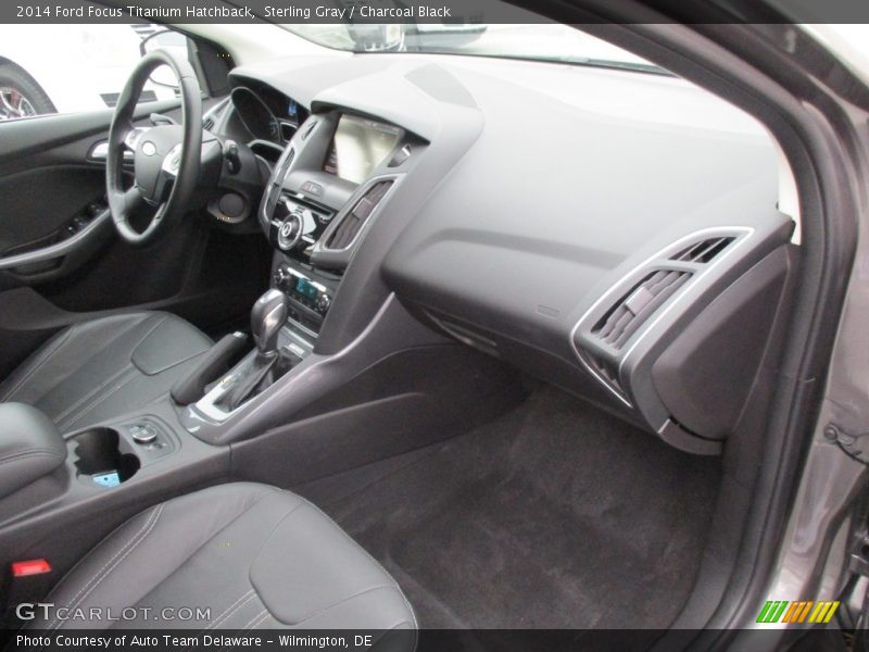 Sterling Gray / Charcoal Black 2014 Ford Focus Titanium Hatchback