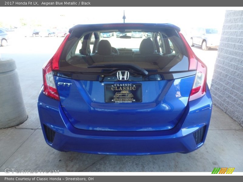 Aegean Blue Metallic / Black 2017 Honda Fit LX