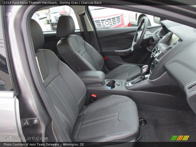 Sterling Gray / Charcoal Black 2014 Ford Focus Titanium Hatchback