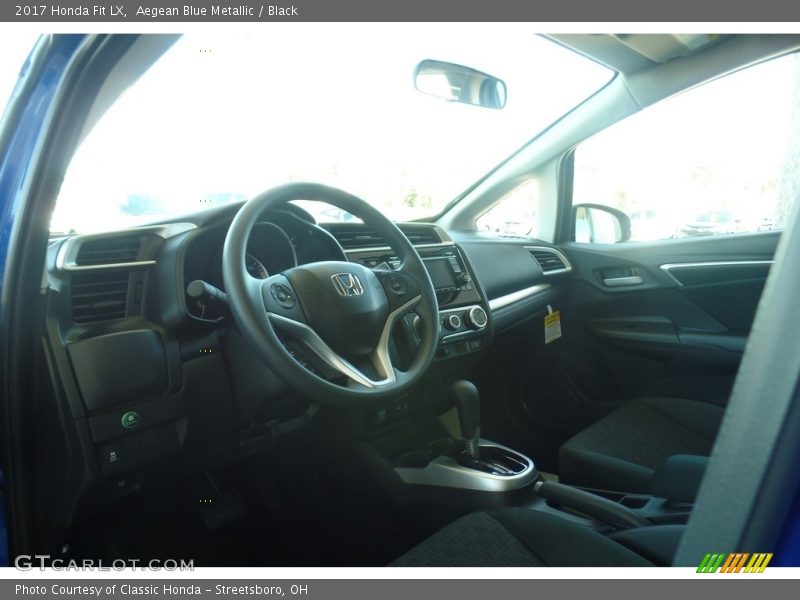 Aegean Blue Metallic / Black 2017 Honda Fit LX