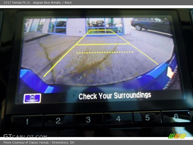 Aegean Blue Metallic / Black 2017 Honda Fit LX