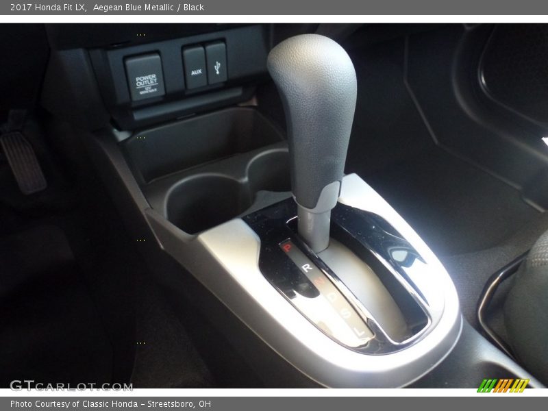 Aegean Blue Metallic / Black 2017 Honda Fit LX