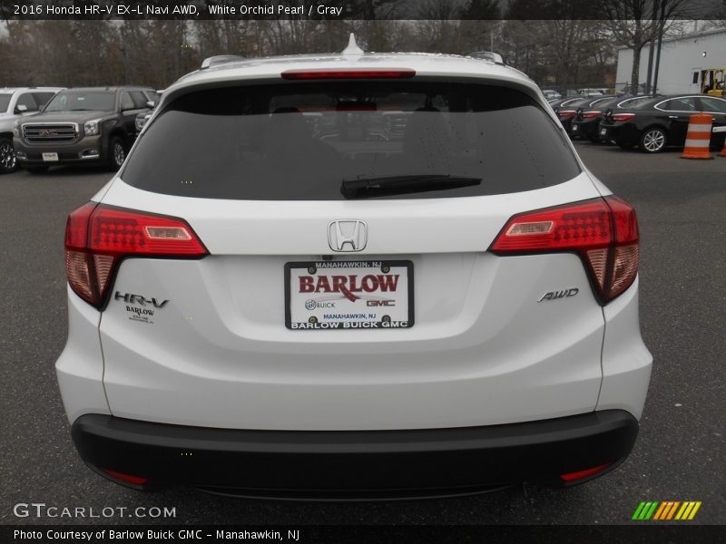 White Orchid Pearl / Gray 2016 Honda HR-V EX-L Navi AWD