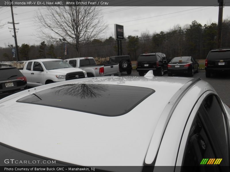 White Orchid Pearl / Gray 2016 Honda HR-V EX-L Navi AWD