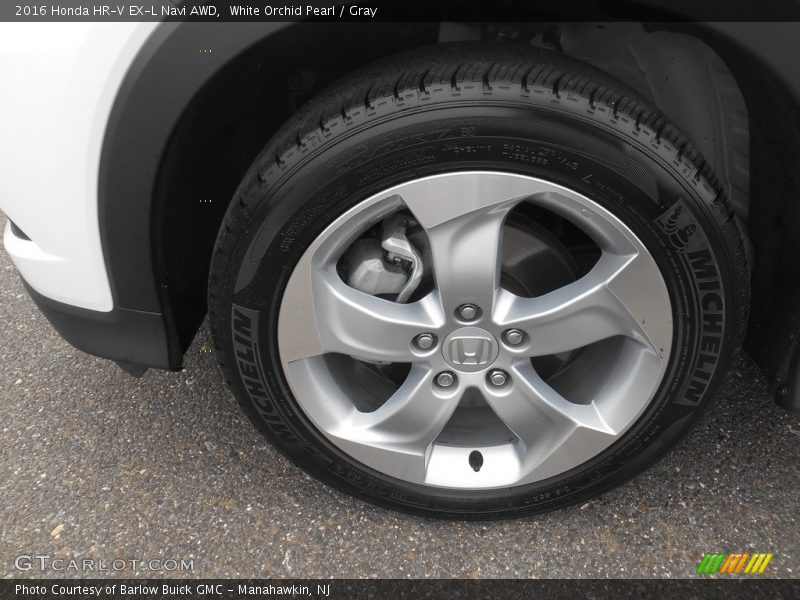 White Orchid Pearl / Gray 2016 Honda HR-V EX-L Navi AWD