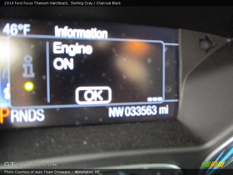 Sterling Gray / Charcoal Black 2014 Ford Focus Titanium Hatchback