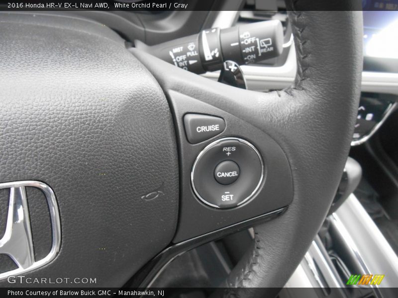White Orchid Pearl / Gray 2016 Honda HR-V EX-L Navi AWD