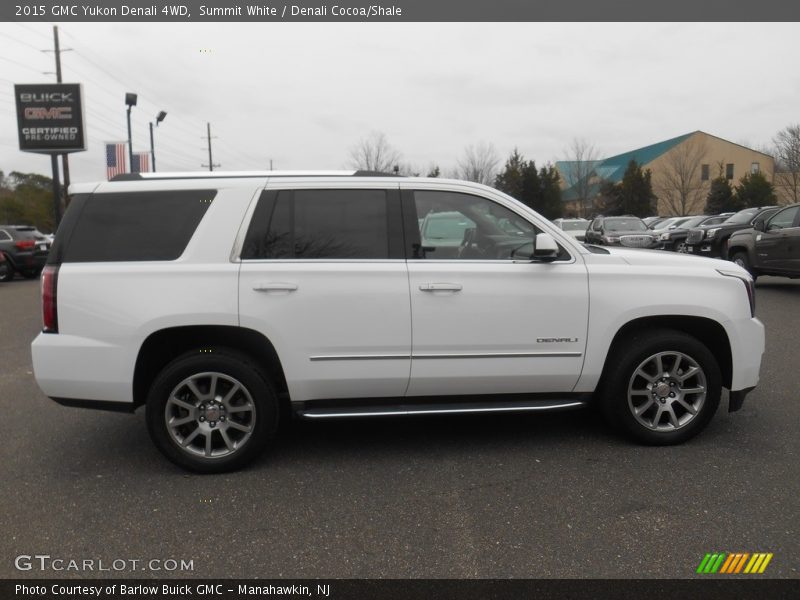 Summit White / Denali Cocoa/Shale 2015 GMC Yukon Denali 4WD