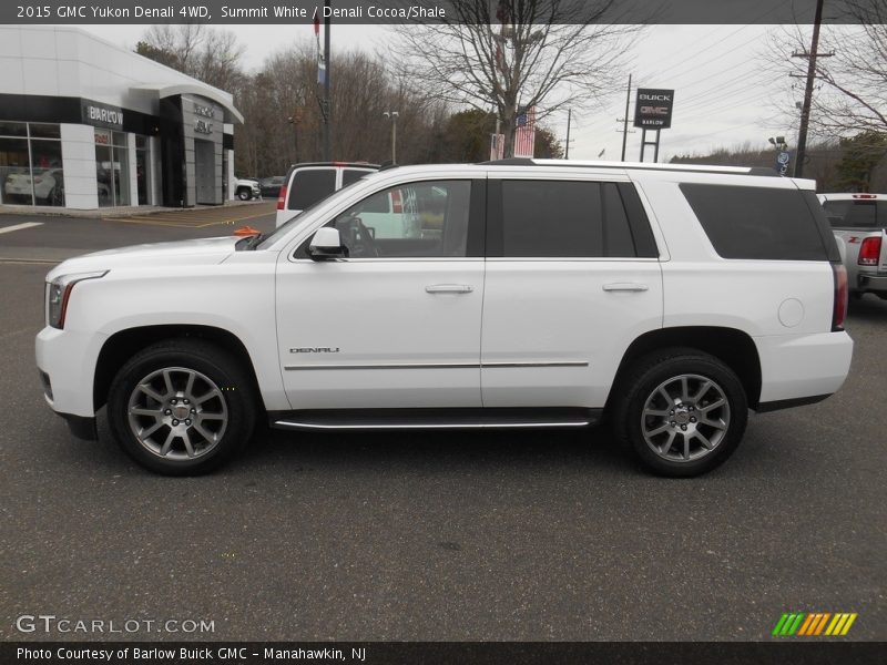 Summit White / Denali Cocoa/Shale 2015 GMC Yukon Denali 4WD