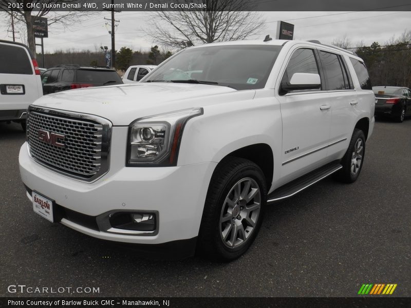 Summit White / Denali Cocoa/Shale 2015 GMC Yukon Denali 4WD