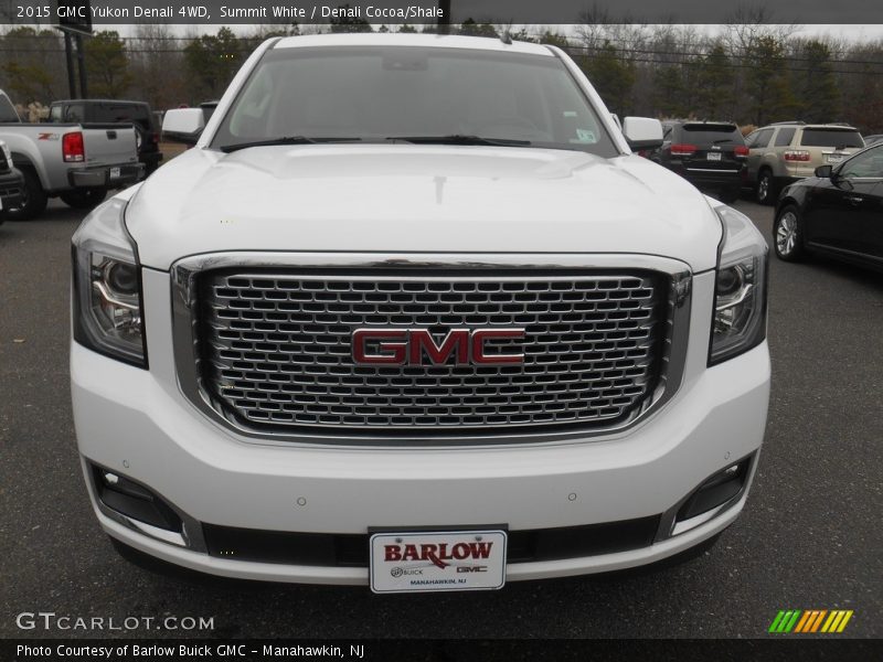 Summit White / Denali Cocoa/Shale 2015 GMC Yukon Denali 4WD