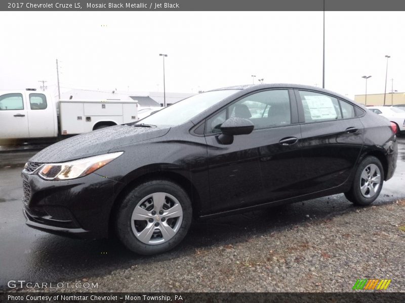 Mosaic Black Metallic / Jet Black 2017 Chevrolet Cruze LS