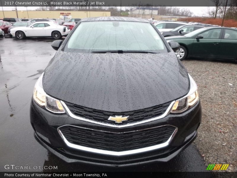 Mosaic Black Metallic / Jet Black 2017 Chevrolet Cruze LS