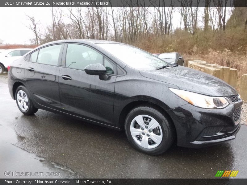 Mosaic Black Metallic / Jet Black 2017 Chevrolet Cruze LS