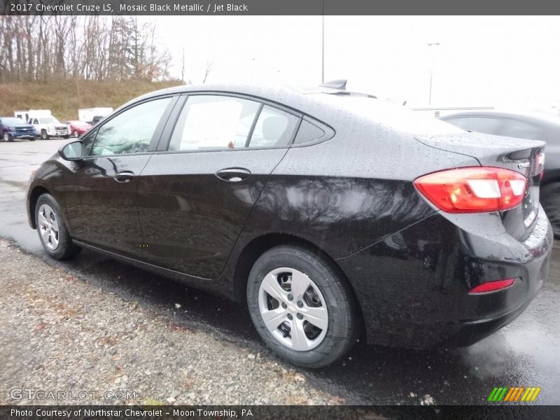 Mosaic Black Metallic / Jet Black 2017 Chevrolet Cruze LS