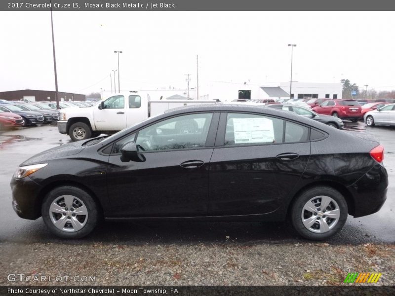 Mosaic Black Metallic / Jet Black 2017 Chevrolet Cruze LS