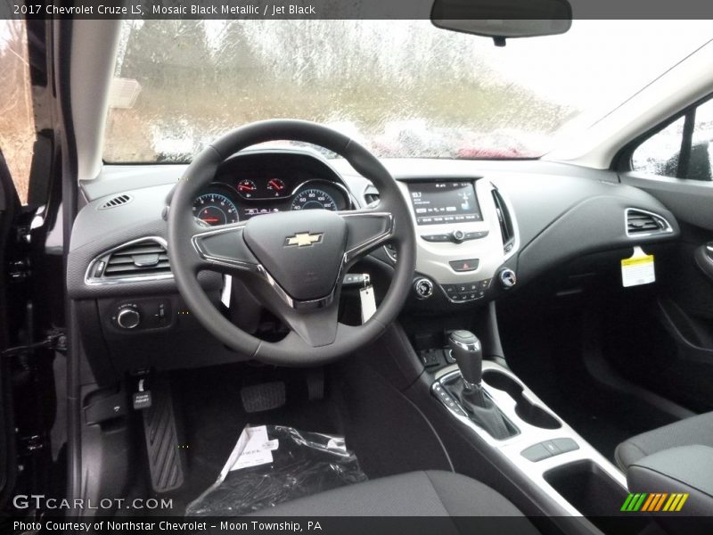 Mosaic Black Metallic / Jet Black 2017 Chevrolet Cruze LS